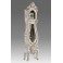 511/2 Grandfather clock handcurved, in solid wood, lacquered white patinated