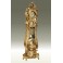 Art.531/7 Grandfather clock handcurved in gold leaf