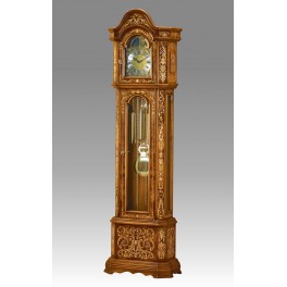 539/3 Grandfather clock in Elm root Inlay.