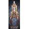 CT124/4 Orologio a pendolo "Boulle" Style Luigi XV, con base, in legno di olmo intarsiato con ottoni