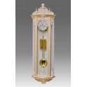 423/2 Wall clock lacquered white patinated with gold leaf