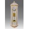 423/2 Wall clock lacquered white patinated with gold leaf